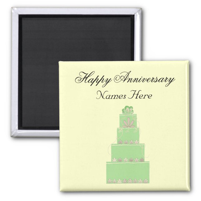 Wedding Anniversary Memento Magnet (Front)