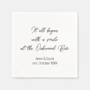 Wedding Anniversary Memory Napkin