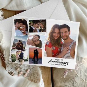 Wedding Anniversary Photo   Collage Card