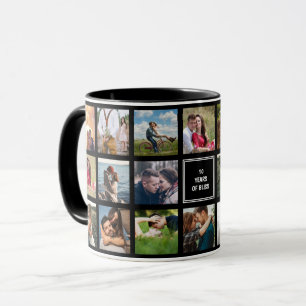 Wedding Anniversary Photo Collage Cusom Mug