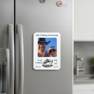 Wedding Anniversary PHOTO Cruise PERSONALIZE Magnet