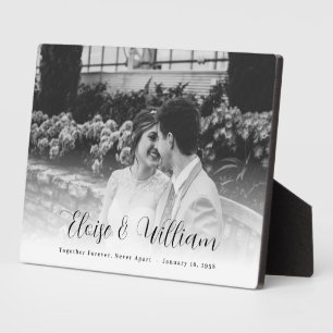 Wedding Anniversary Photo Keepsake Plaque