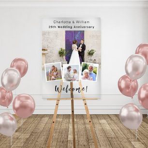 Wedding anniversary photo welcome clear sign