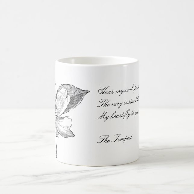Wedding Anniversary Quote | Vintage Flower Coffee Mug (Center)