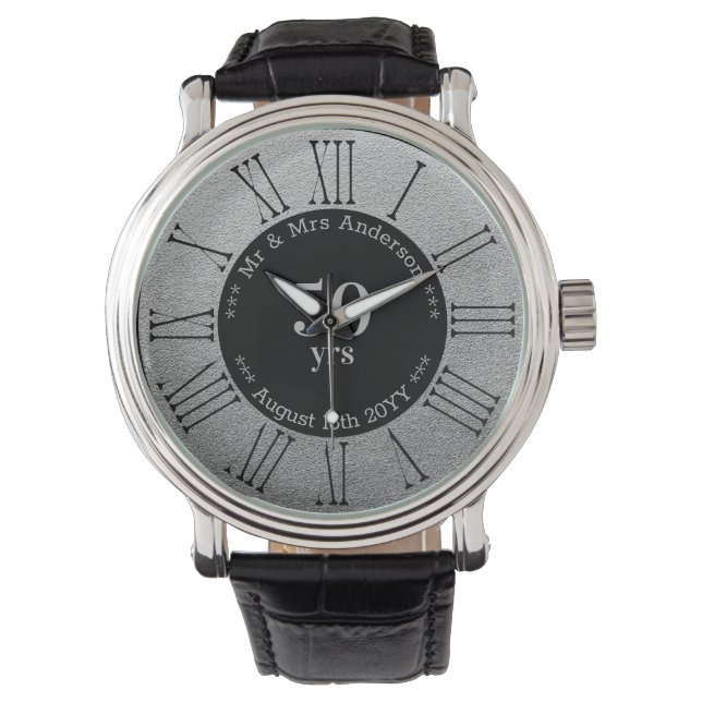 Wedding Anniversary / Retirement Custom Branded  Watch (Front)
