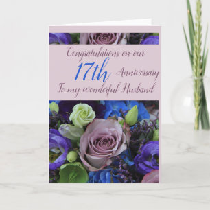 Wedding Anniversary roses fully customisable Card