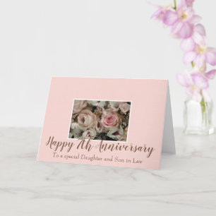 Wedding Anniversary roses fully customisable Card