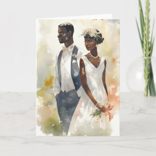Wedding Anniversary Valentine Black Couple Card