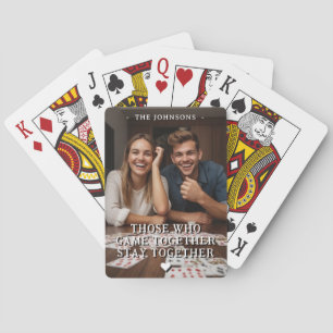 Wedding Anniversary Valentines Day Romantic Custom Playing Cards