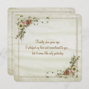Wedding Anniversary Vow Renewal Invitation
