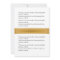 Wedding anniversary, white, gold ribbon, text back
