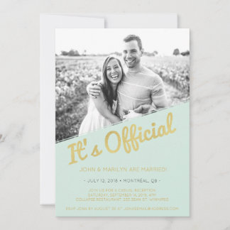 Wedding Announcement and Invitation