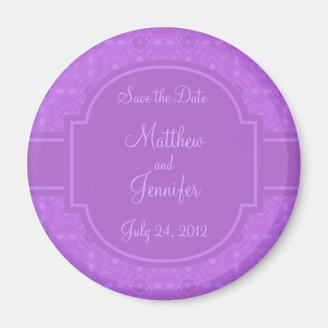 Wedding Announcement Save the Date Magnet (Front)