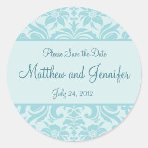 Wedding Announcement Save the Date Sticker