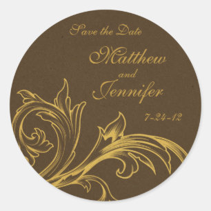 Wedding Announcement Save the Date Sticker