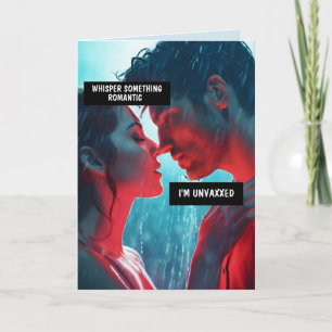 WEDDING ANTI-VAX PUREBLOOD FUNNY GREETING CARD