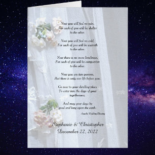Wedding, Apache Blessing Now You Will Feel No Rain