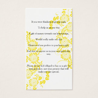 wedding ask for gift of money