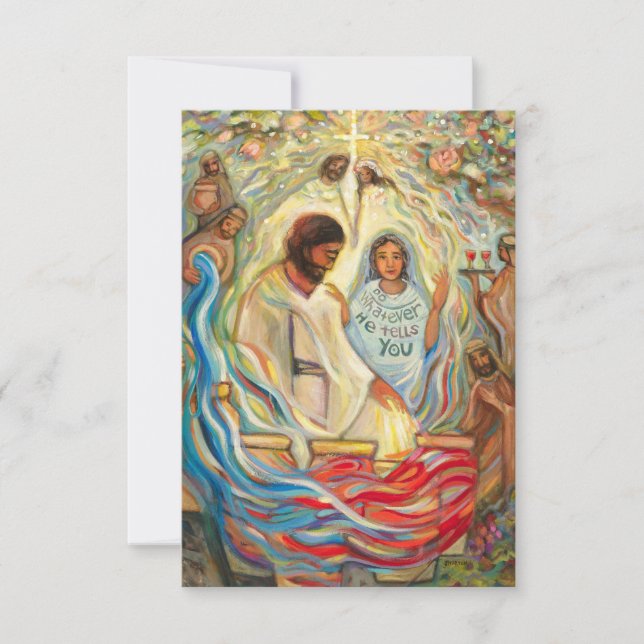 Wedding at Cana Prayer Card, John 2 (Front)