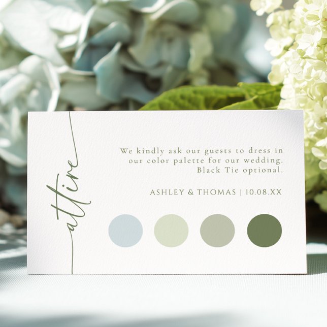 Wedding Attire Enclosure Card (Creator Uploaded)