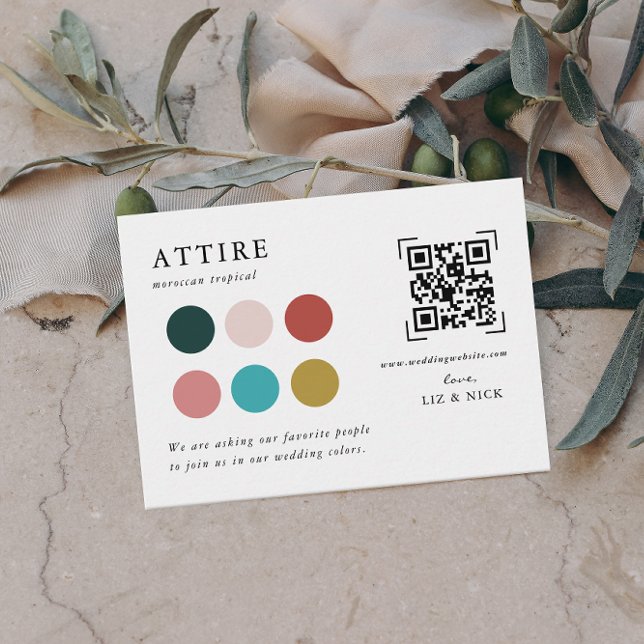 Wedding Attire | QR Code Scan Enclosure Card (Creator Uploaded)