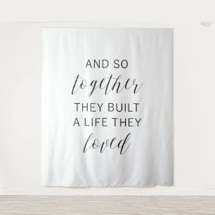 Wedding Backdrop Banner Tapestry