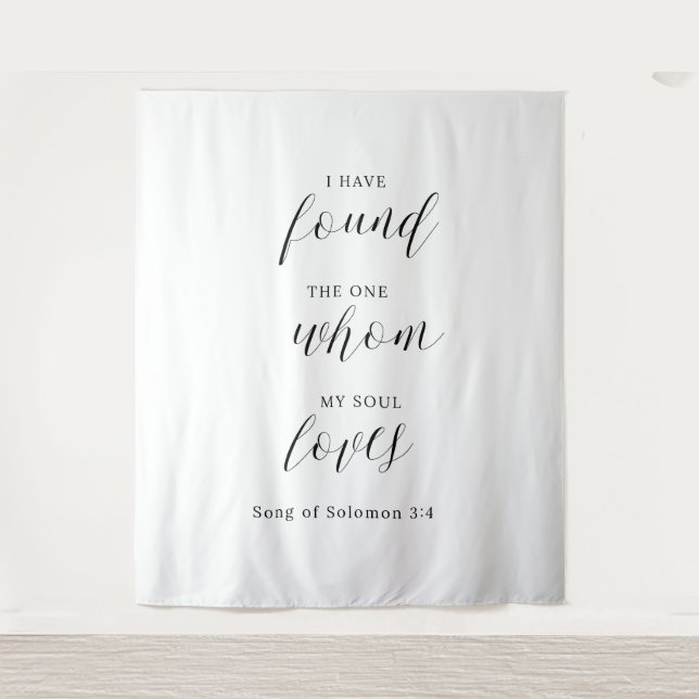 Wedding Backdrop - Elegant Ceremony Tapestry (Front)