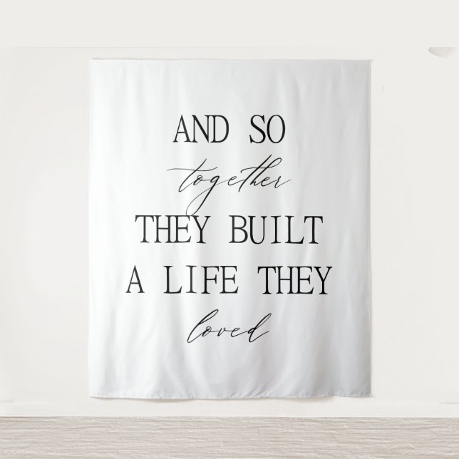 Wedding Backdrop – Wedding Decor Tapestry (Front)