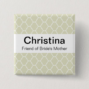 Wedding Badge (large sans serif)