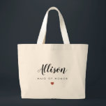Wedding Bag, Bridesmaid, Bachelorette, Terracotta Large Tote Bag<br><div class="desc">Tote Bags for your entire wedding party.  Fill with fun goodies for your bachelorette or destination wedding weekend.  Great bridesmaid gifts or beach bags!</div>