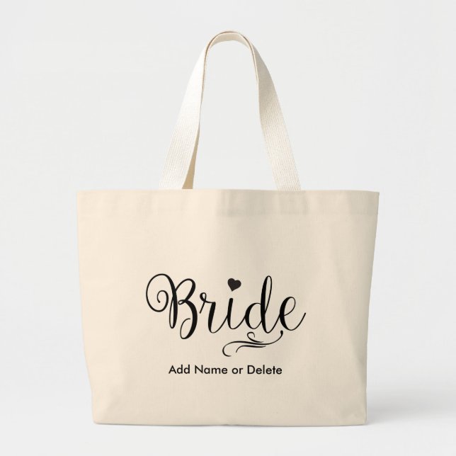 Wedding Bag for Bride Large Tote Canvas Tote Bag (Front)