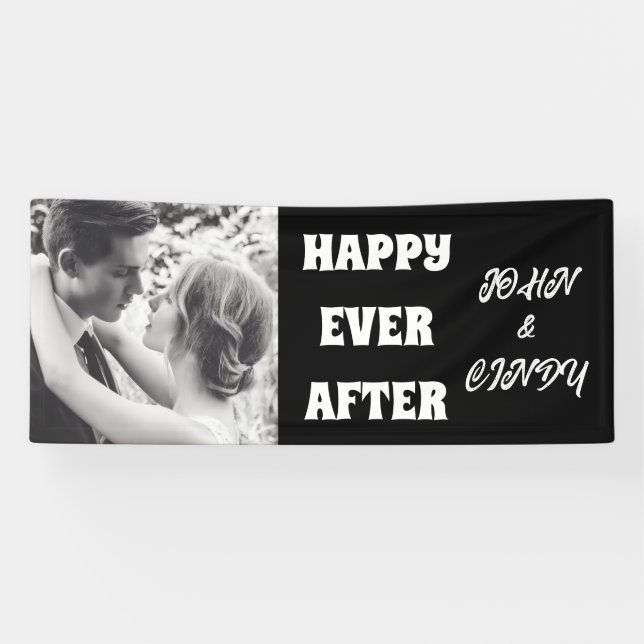 WEDDING BANNER CUSTOM PHOTO (Horizontal)