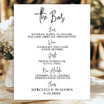 Wedding Bar Drink Menu Personalised Calligraphy Poster<br><div class="desc">Bar Menu ! Simple yet elegant calligraphy, this wedding drink bar sign features four drinks 'Beer', 'Wine', 'Spirits' and 'Non-Alcoholic', personalised with your drinks of choice. Customise this elegant wedding sign with your names and wedding bar drink menu! COPYRIGHT © 2020 Judy Burrows, Black Dog Art - All Rights Reserved....</div>