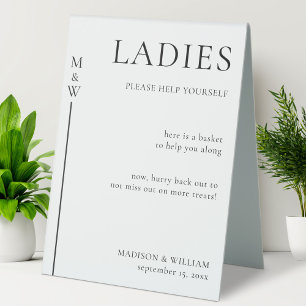 Wedding Bathroom Basket Ladies And Gents Restroom