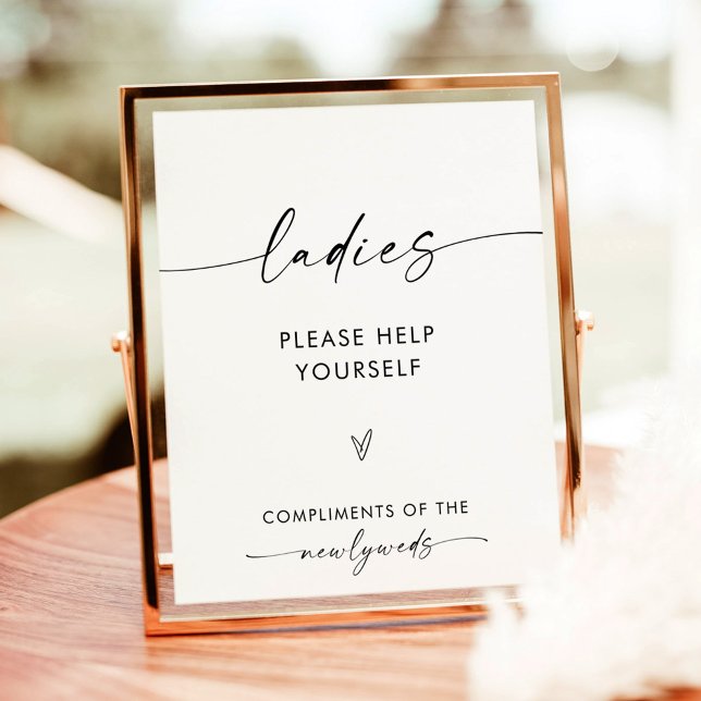 Wedding Bathroom Sign | Minimalist Restroom Sign  (Creator Uploaded)