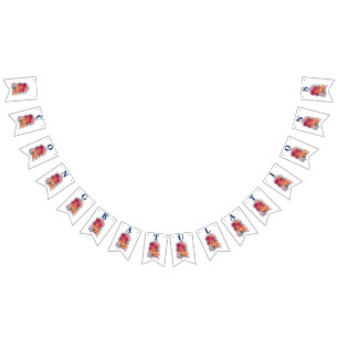 Wedding Bell `Congratulations' Bunting Banner