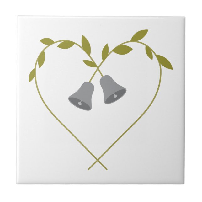 Wedding Bells Ceramic Tile (Front)