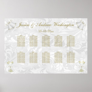 Wedding Bells & Champagne Flutes Seating Chart
