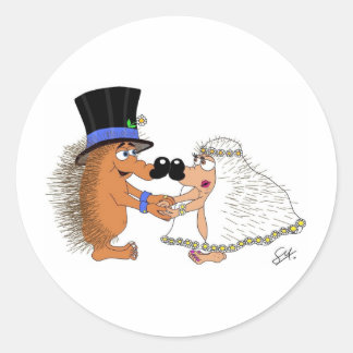 Wedding Bells. Classic Round Sticker