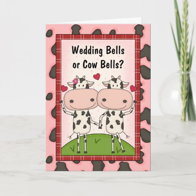 Wedding Bells - Cows Card (Front)