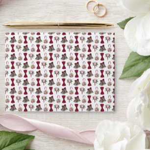 Wedding Bells Flowers Bow Tie Bridal Rose Bouquet Envelope