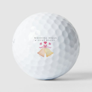 'Wedding Bells & Golf Balls' Wedding Favor Gift Balls
