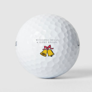 'Wedding Bells & Golf Balls' Wedding Favour Gift Balls