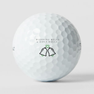 'Wedding Bells & Golf Balls' Wedding Favour Gift Balls