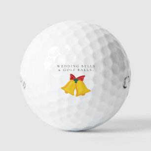 'Wedding Bells & Golf Balls' Wedding Favour Gift Balls