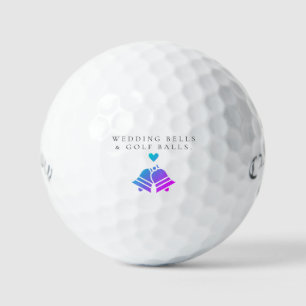 'Wedding Bells & Golf Balls' Wedding Favour Gift Balls