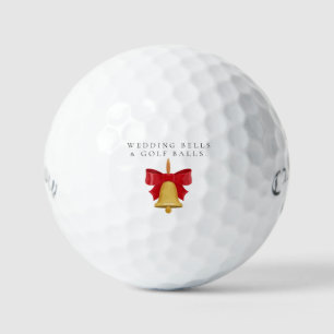 'Wedding Bells & Golf Balls' Wedding Favour Gift Balls