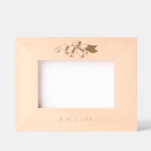 WEDDING BELLS PERSONALIZED  DATED PICTURE ETCHED FRAMES