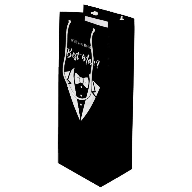 Wedding Best Man Gift Bag (Front Angled)