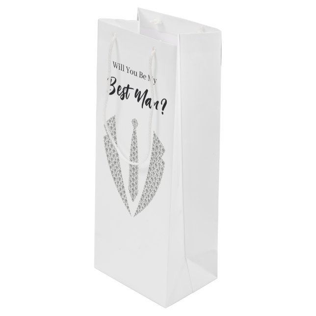 Wedding Best Man Gift Bag (Front Angled)